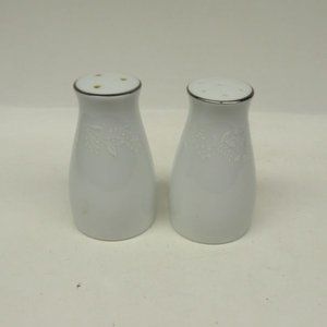 Noritake China REINA Number 6450 3 1/2 Inch Salt and Pepper Shakers